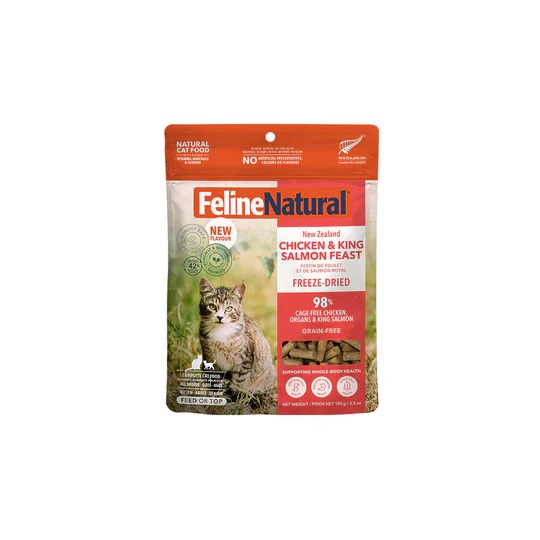 Feline Natural Freeze Dried Chicken & Salmon 100g